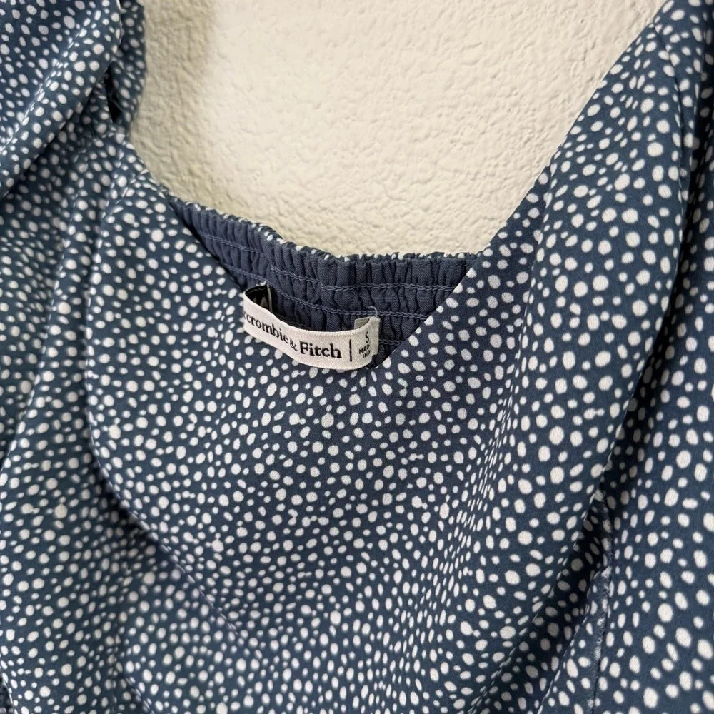 Abercrombie & Fitch Blue Puff Sleeve Cami Top Women’s Size Small